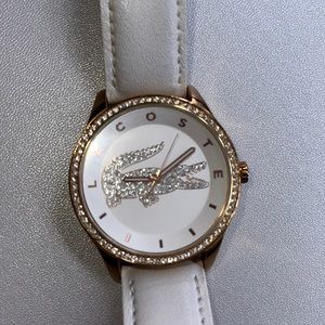 Lacoste watch rose gold white